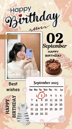 HBD 2 SEPTEMBER 2025