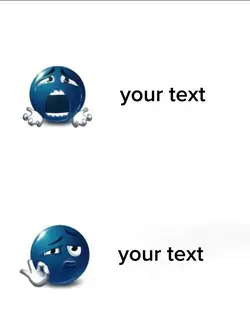 blue emoji 