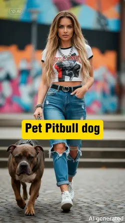Pet Pitbull dog