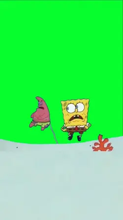 running spongebob