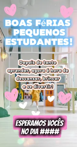 Boas férias!