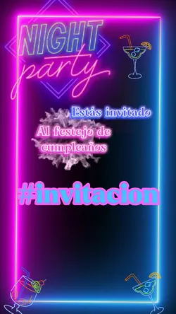 invitación neon B