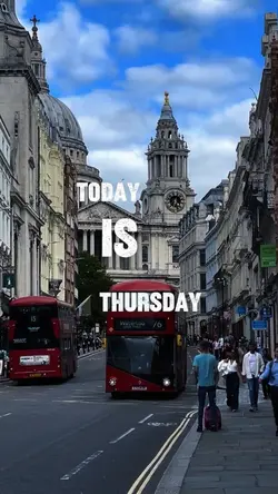 TODAY IS THURSDAY