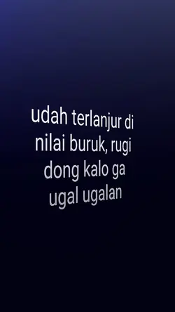 udah terlanjur di
