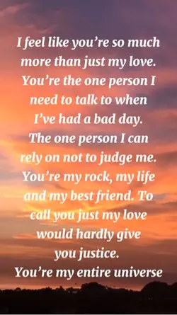 I feel like you are 