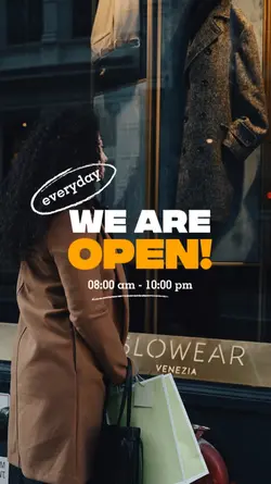 WE ARE OPEN 