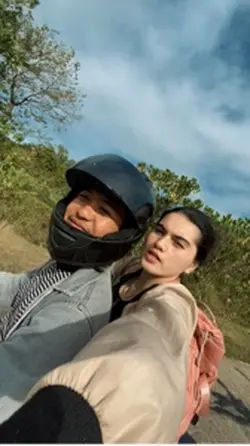 Couple ride