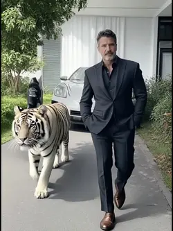 Pet white tiger