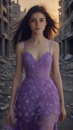 purple dress
