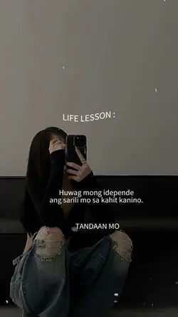 #LIFE LESSON.