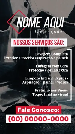 Lava-rápido Serviços