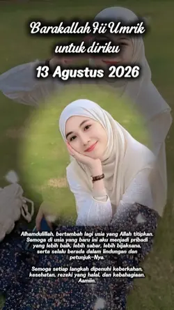 ultah diriku 13/8/26