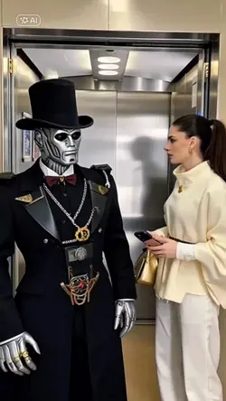 Robot steampunk 