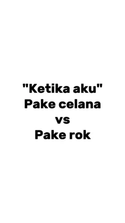 pake celana x pake 