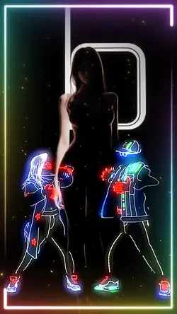 Fluorescent dance