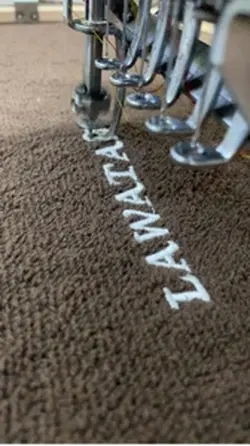 Towel embroidery