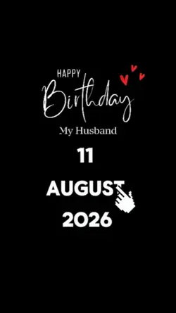HBD HUSBAND 11 AUG