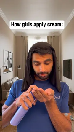 applying cream 
