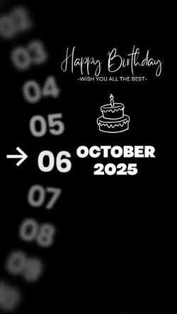HBD 6 OCTOBER 
