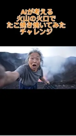 火口でたこ焼き