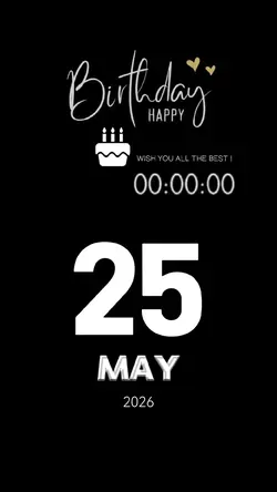 Birthday 25 May 2026