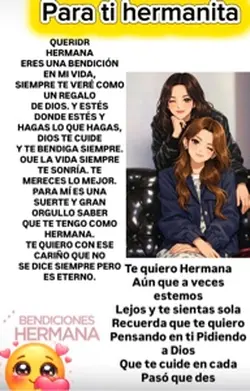 Para ti hermana 