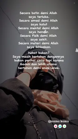 bertahan demi anak
