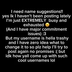 Desperate for ideas 