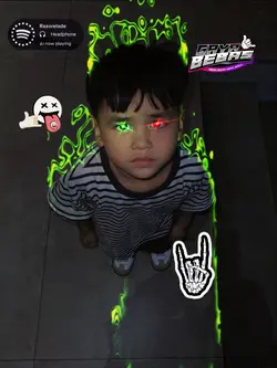 api hijau kelip kece