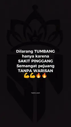 Dilarang Tumbang