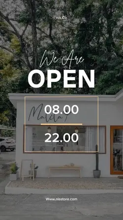 WE ARE OPEN