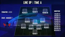 line up football