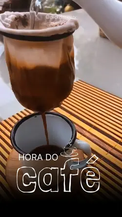 Hora do café. 
