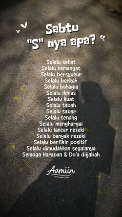 Sabtu S nya apa
