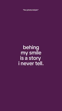 behing my smile 