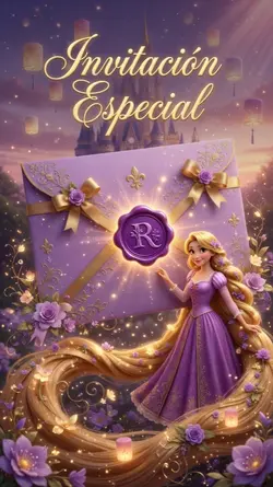 Invitación Rapunzel