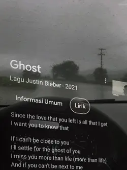 ghost lyrics overlay