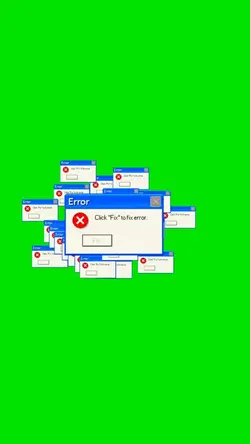 Error overlay green