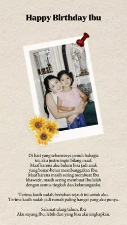 Ucapan HBD Ibu