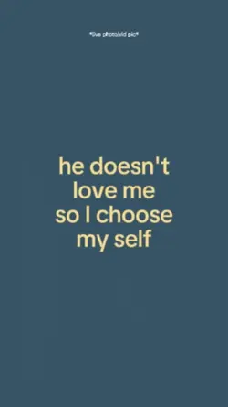 I choose my self