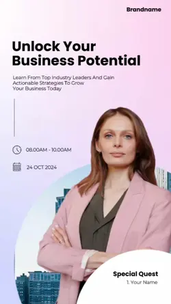 Business Template Corporate & Business Industry Minimalist Modern Gradient Style