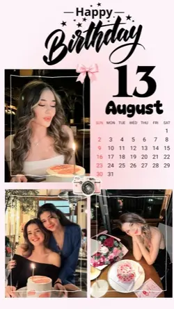 Birthday 13 August
