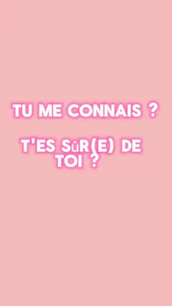 Tu me connais 