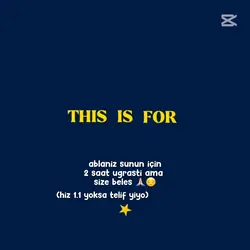 This is for
