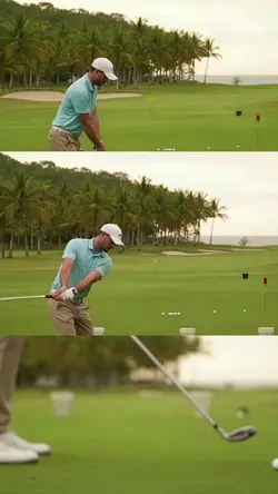 Golpe perfecto: montaje pro de golf