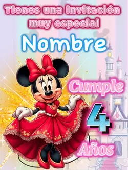 Minnie Mouse invitac