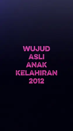 anak kelahiran 2012 