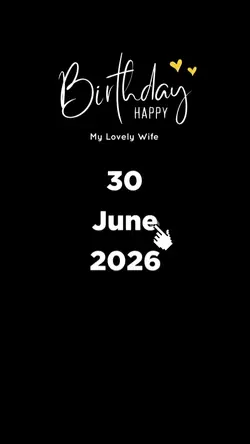HBD WIFE 30 JUNE