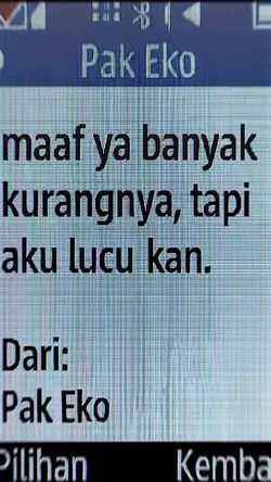 maaf ya banyak 
