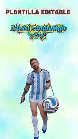 Messi camina sexy